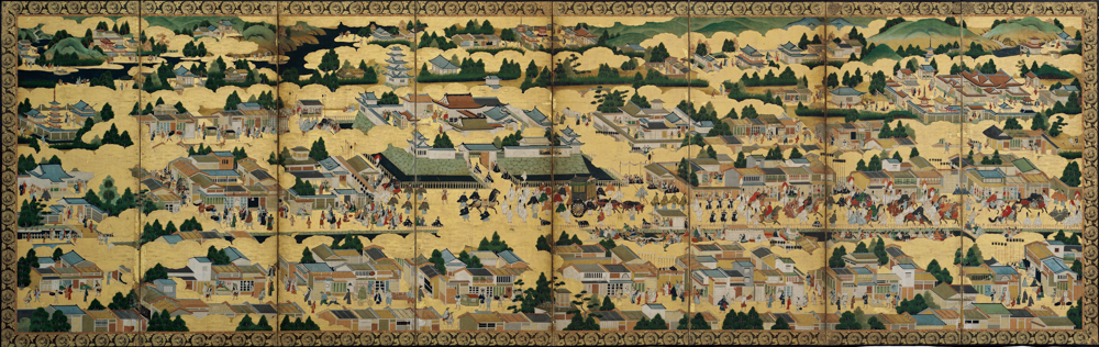二条城行幸図　屏風　左隻　UMAM
